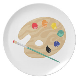 paint palette plates