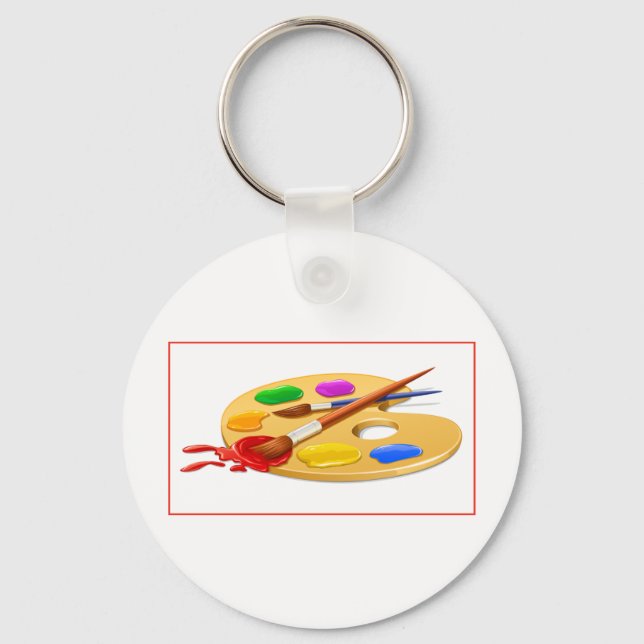 Artist Palette Keychain (Front)
