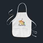 Artist Palette Kids' Apron<br><div class="desc">Great for art students,  teachers,  classes,  accomplished artists... . Personalize it by clicking 'customize'</div>
