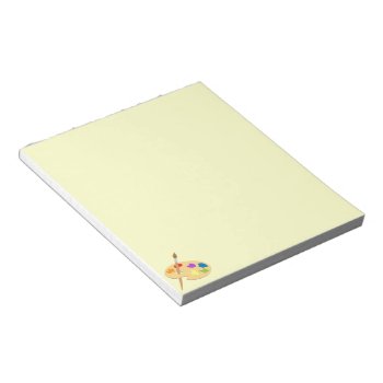 Artist Palette Notepad by StuffOrSomething at Zazzle