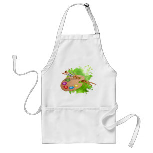 Artist Palette Paints Painter Arts Crafts Adult Apron