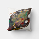 Artist Palette Pillow at Zazzle