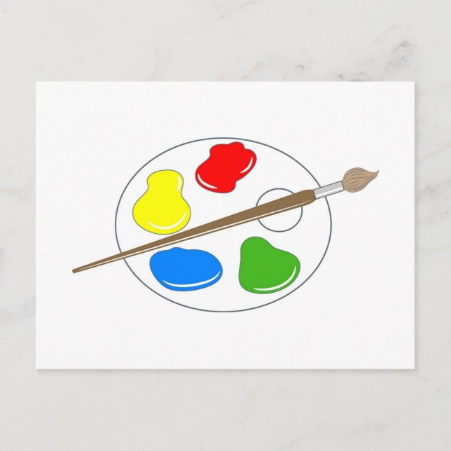Artist Palette Postcard (Front)