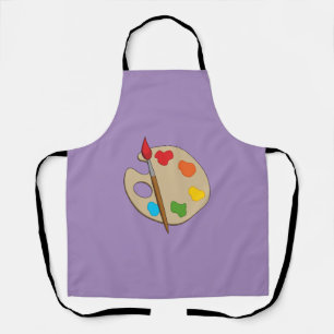 Artist Palette with Paint Brush Apron