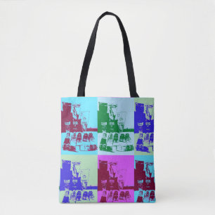 Artist pallet pop art tote bag