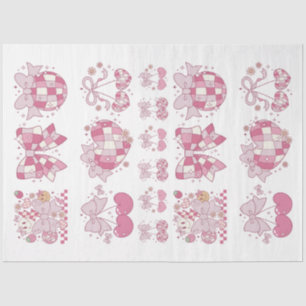 Artist Paper Crafter Pink Bow Coquette Ephemera
