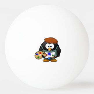 Artist Penguin Ping-Pong Ball