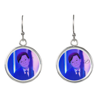 Artist photo earrings