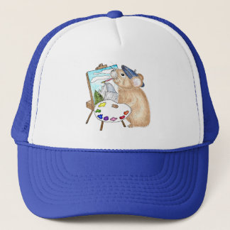 Artist Pika Paints Plein Air Trucker Hat