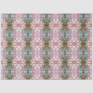 Artist Pink Ivory Brown Large Abstract Geometric Tissue Paper