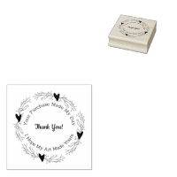 Artist Pip Berrry Heart Thank You Wood Art Stamp