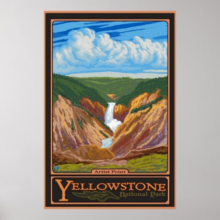 Artist Point - Yellowstone Nat'l Park Poster
