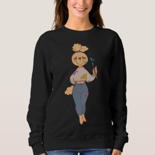 Artist Poodle Sweatshirt