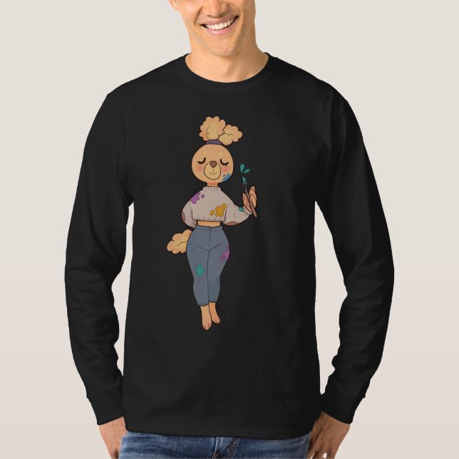 Artist Poodle T-Shirt (Front)
