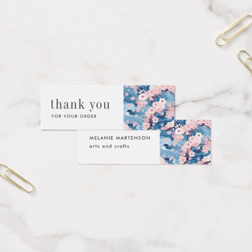 Artist Product Sakura Blossom Order Thank You Card