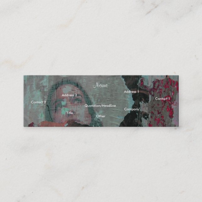 Artist Profile Card - Customizable (Front)