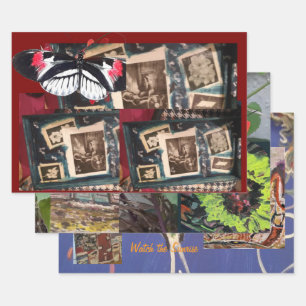 Artist Rap Wrapping Paper Flat Sheet Set of 3