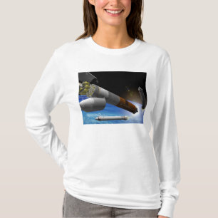 Artist rendition of a heavy-lift rocket T-Shirt