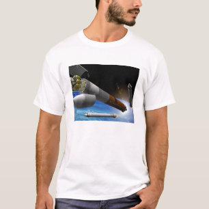 Artist rendition of a heavy-lift rocket T-Shirt