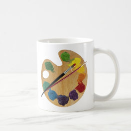 Artist`s palette color wheel coffee mug