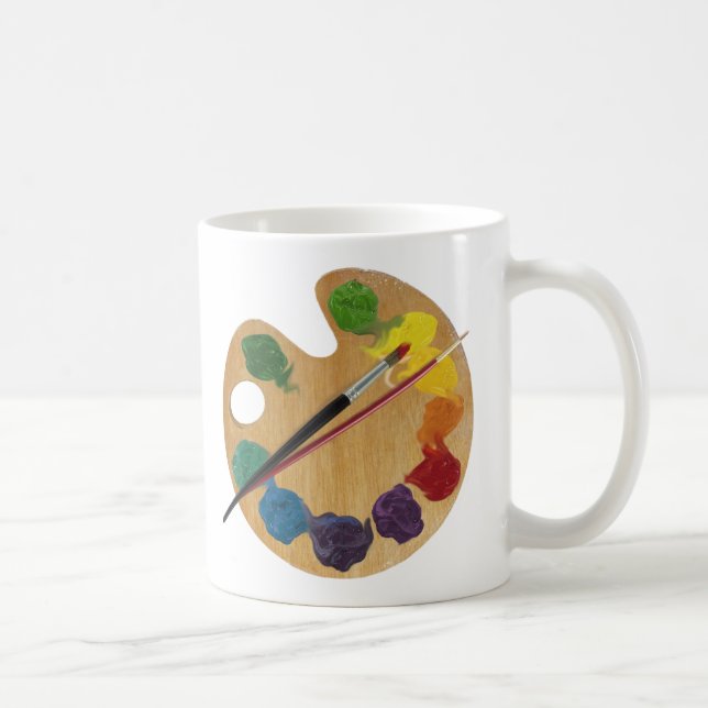Artist`s palette color wheel coffee mug (Right)