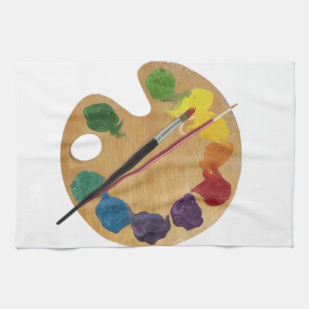 Artist`s Palette Color Wheel Towel