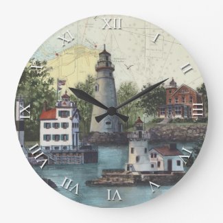 Artist Series Clock - The Guiding Lights of Ohio