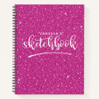 Artist Sketchbook Elegant Hot Pink