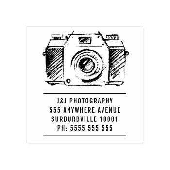 Artist Slr Film Camera Photographer Rubber Stamp by Pip_Gerard at Zazzle