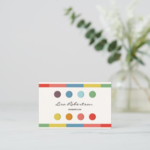 Artist Studio Art Draw School Teacher Palette Card