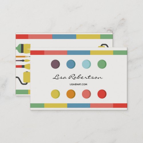 Artist Studio Art Draw School Teacher Palette Card