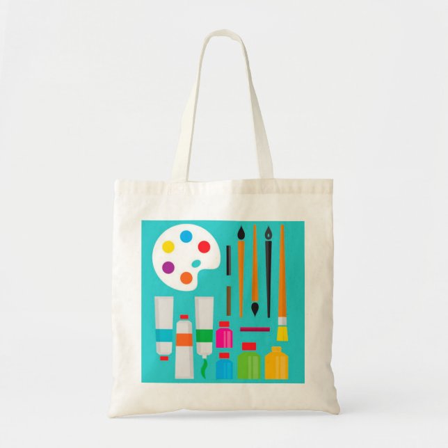 Artist Supplies Design tote bag (Front)