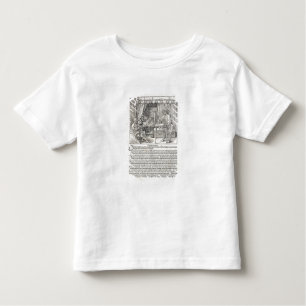 Artist using Durer's drawing machine to paint a fi Toddler T-shirt