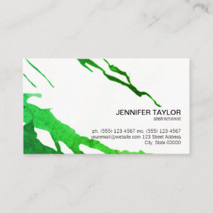 Artist Vibrant (Green) Variation Business Card
