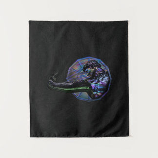 Artist vs. the Biblical Snake - Purple - Tapestry