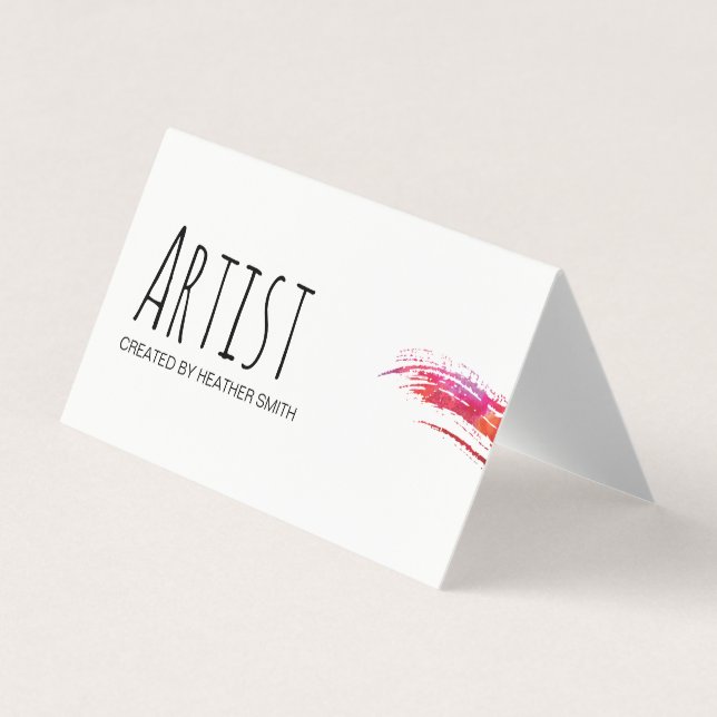 Artist / Watercolor Business Card (Front)