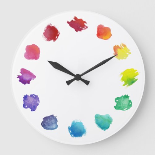 Artist Watercolor Palette Wall Clock