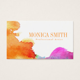 Artist Watercolor Style Business Card