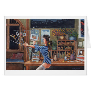 Artist With Perspective Machine Cards