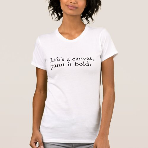 Artist Womens T_shirts Inspirational