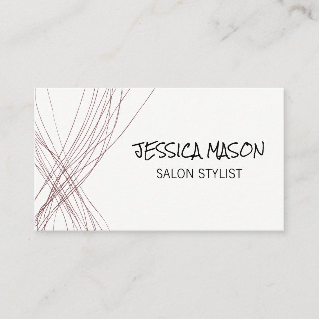 Artista / Expressive Colorful Linework Business Card (Front)
