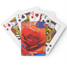 Artistic Abstract Marbled Rose