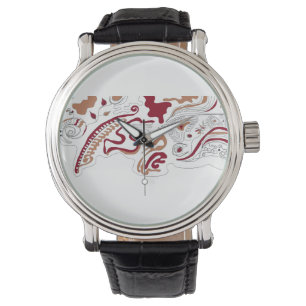 Artistic Abstract Pattern Watch