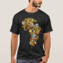 Artistic african map black history month African A T-Shirt