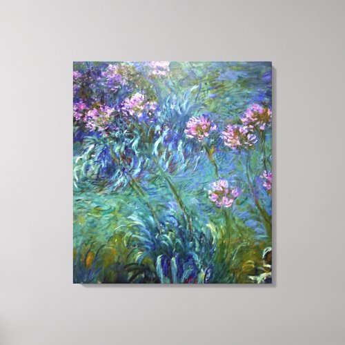 Artistic Agapanthus Fine Art Flowers Canvas Print