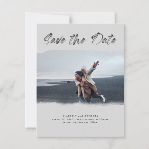 Artistic and Modern Save the Date Photo