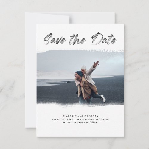 Artistic and Modern Save the Date Photo