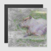 artistic animal capybara (Front/Back)