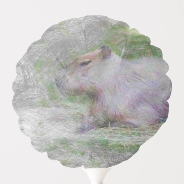 artistic animal capybara balloon (Front)
