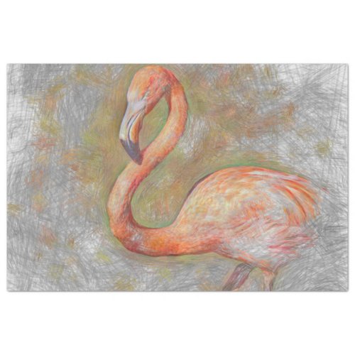 Artistic Animal Flamingo Tissue Paper